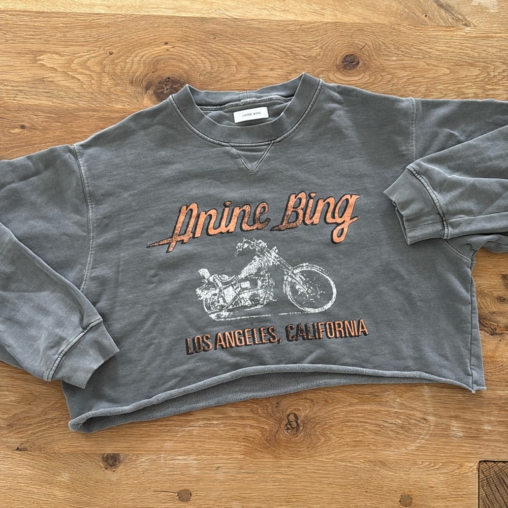 Anine Bing Ramona Sweatshirt - CROPPED